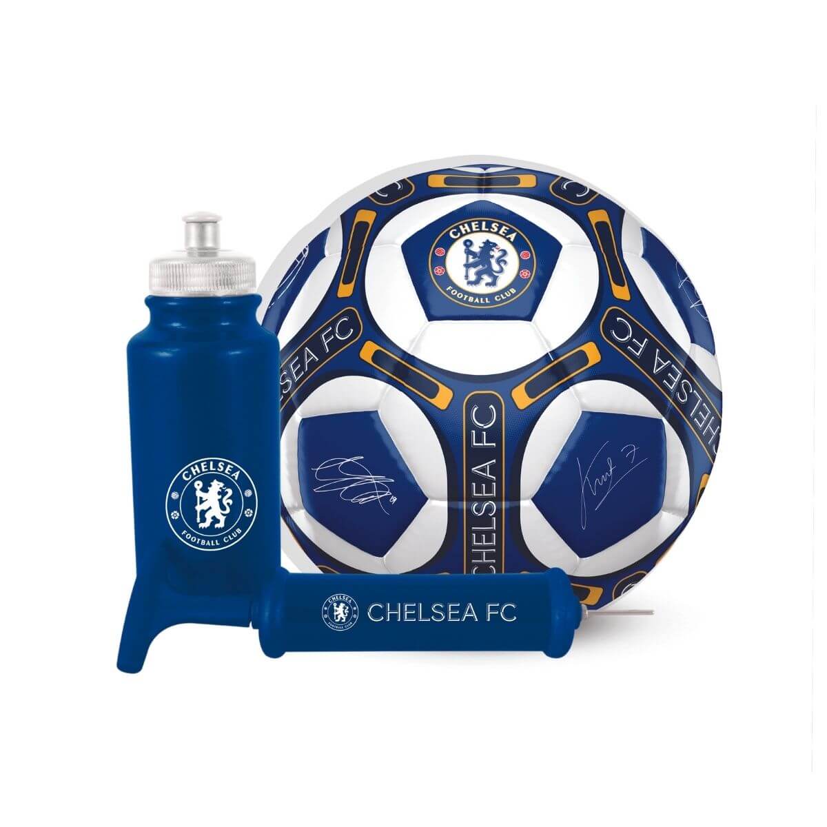 Chelsea Signature Football Waterbottle & Pump Gift Set