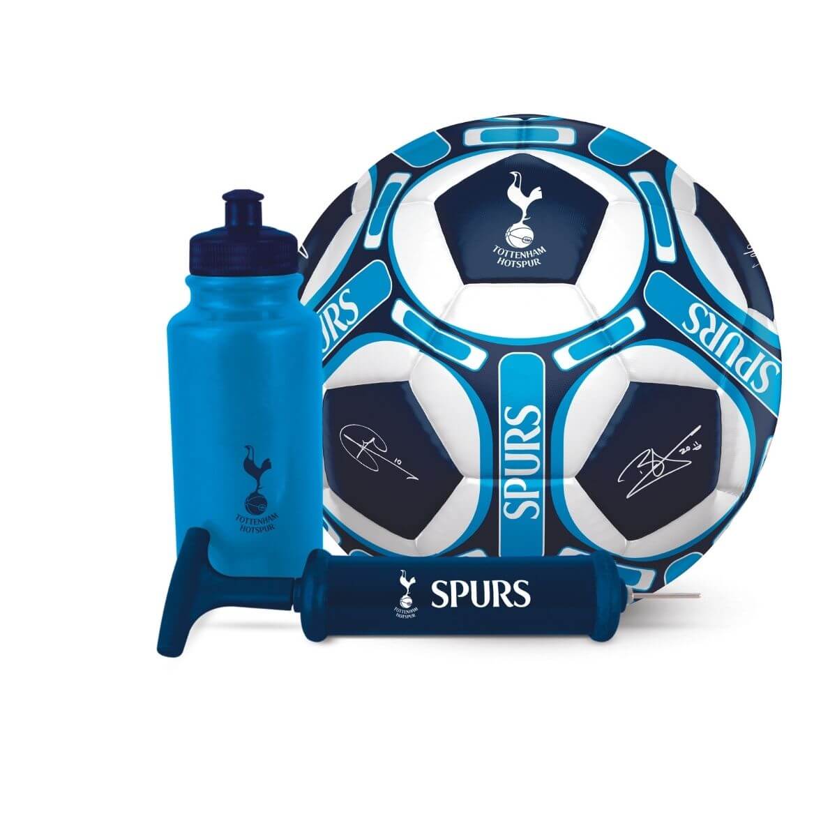 Tottenham Hotspur Signature Football Waterbottle & Pump Gift Set
